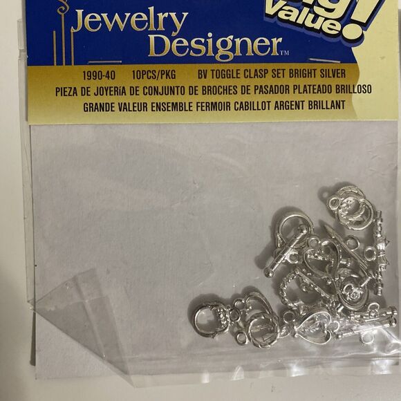 Darice Jewelry Designer Mixed Lot of Beads & Clasps Jewelry Making 4 pkgs NEW - Picture 4 of 6